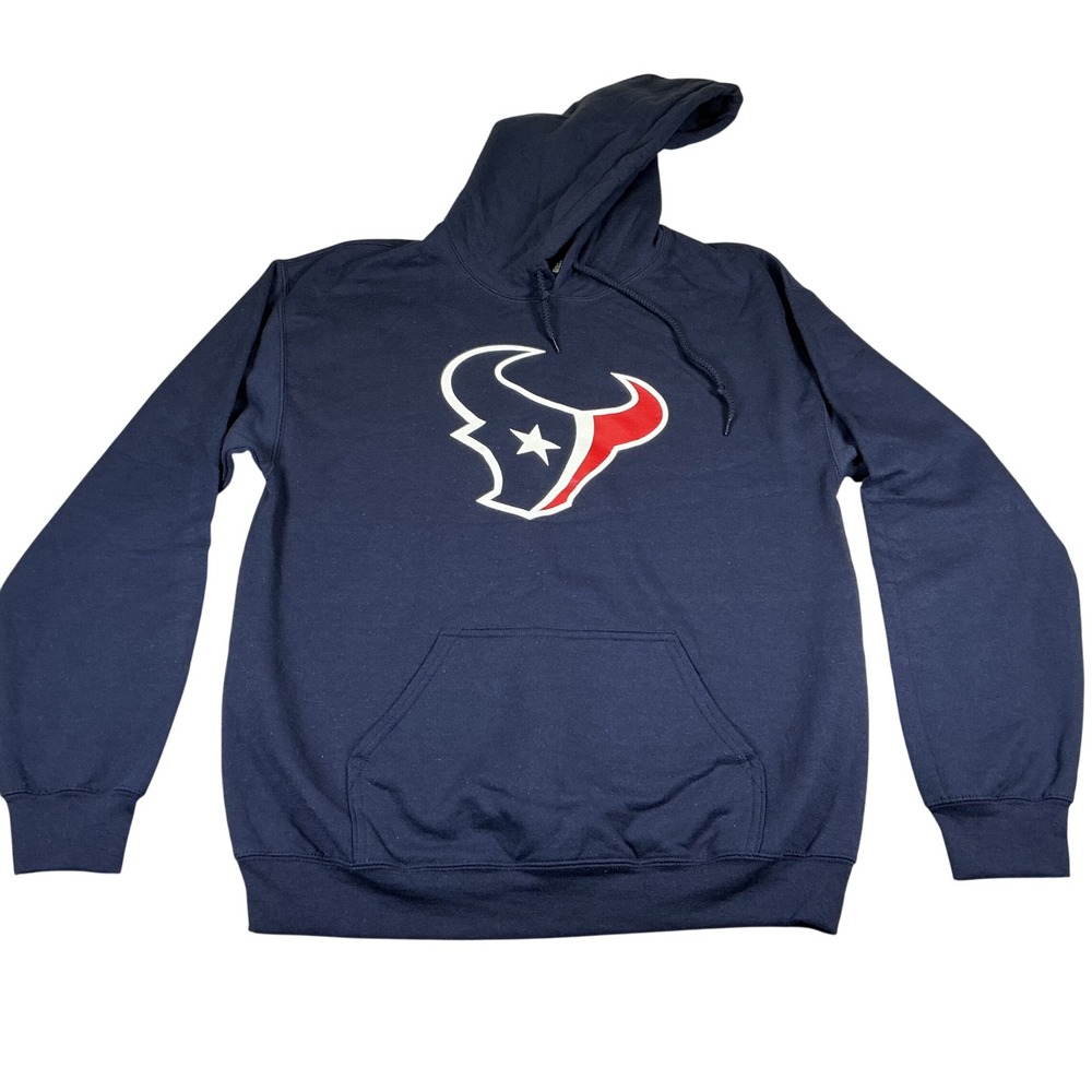 Houston Texans NFL Hoodie‎ Navy Pullover Sweatshirt Pocket Unisex M